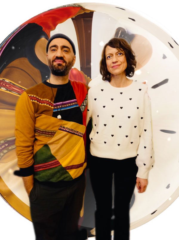Bade: Autorin Louise Brown und Sänger Cihan Morsünbül