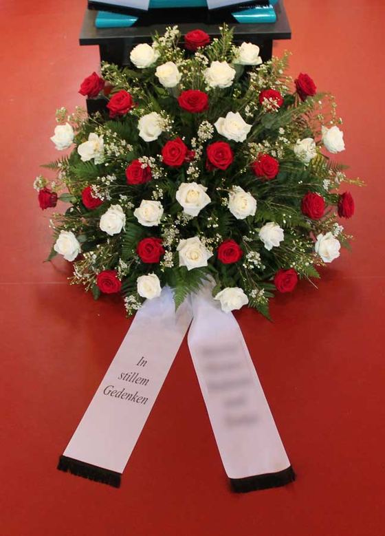 Rote und weiße Rosen